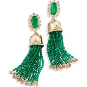 Kendra Scott Green Decker Earrings